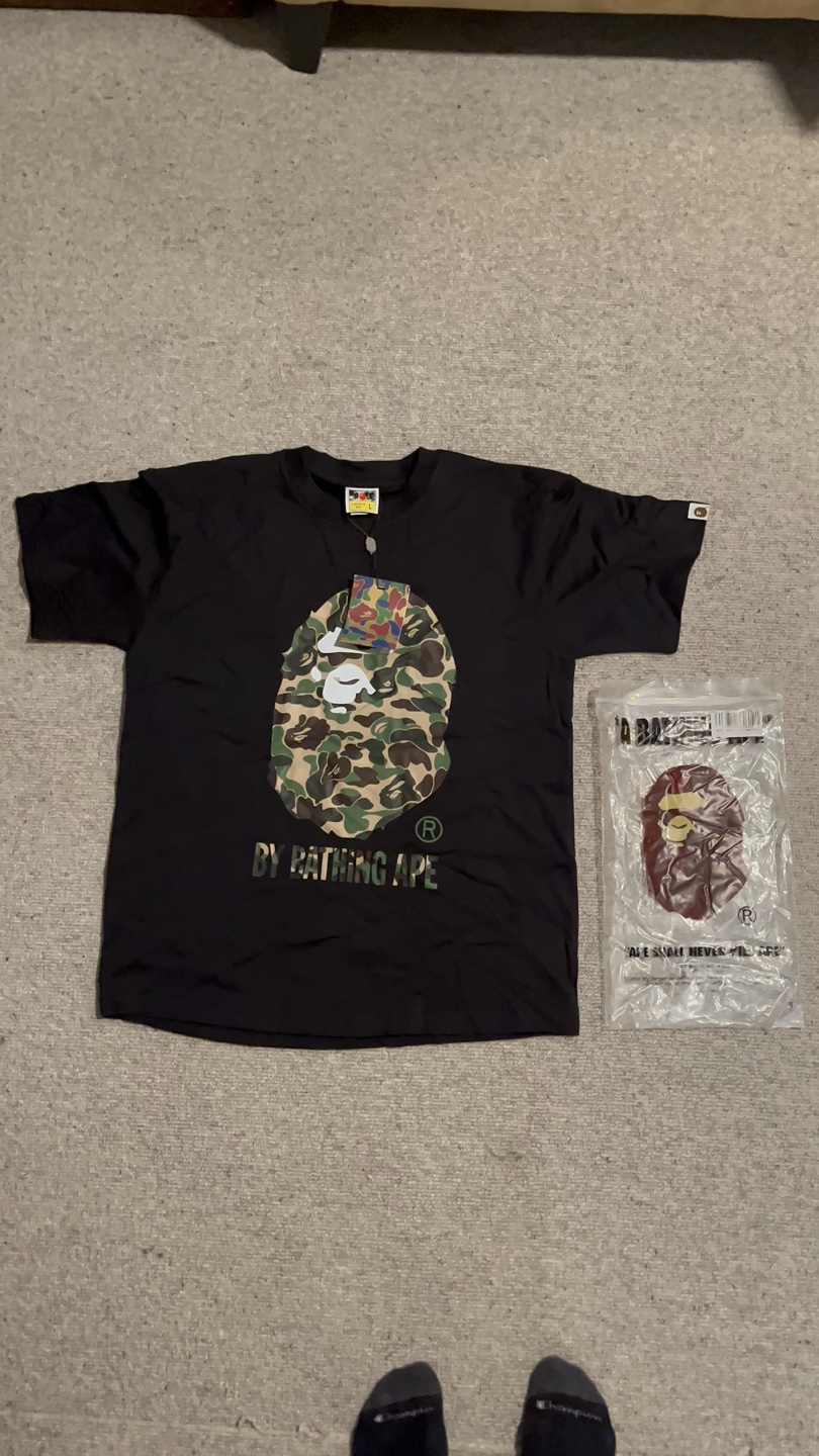 A Bathing Ape Bape Camo T-Shirt Size Large