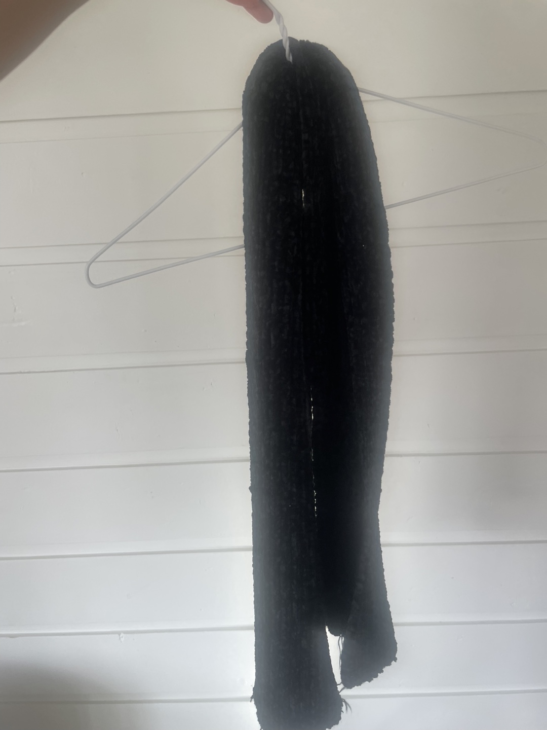 Black Knit Infinity Scarf