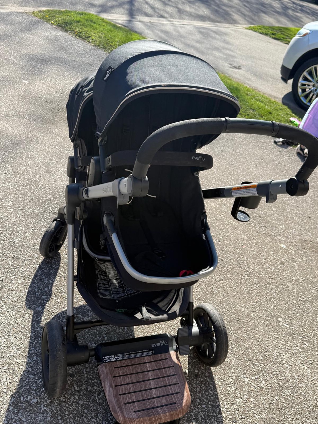 Evenflo Pivot X2 Double Stroller crib baby chair baby jumping