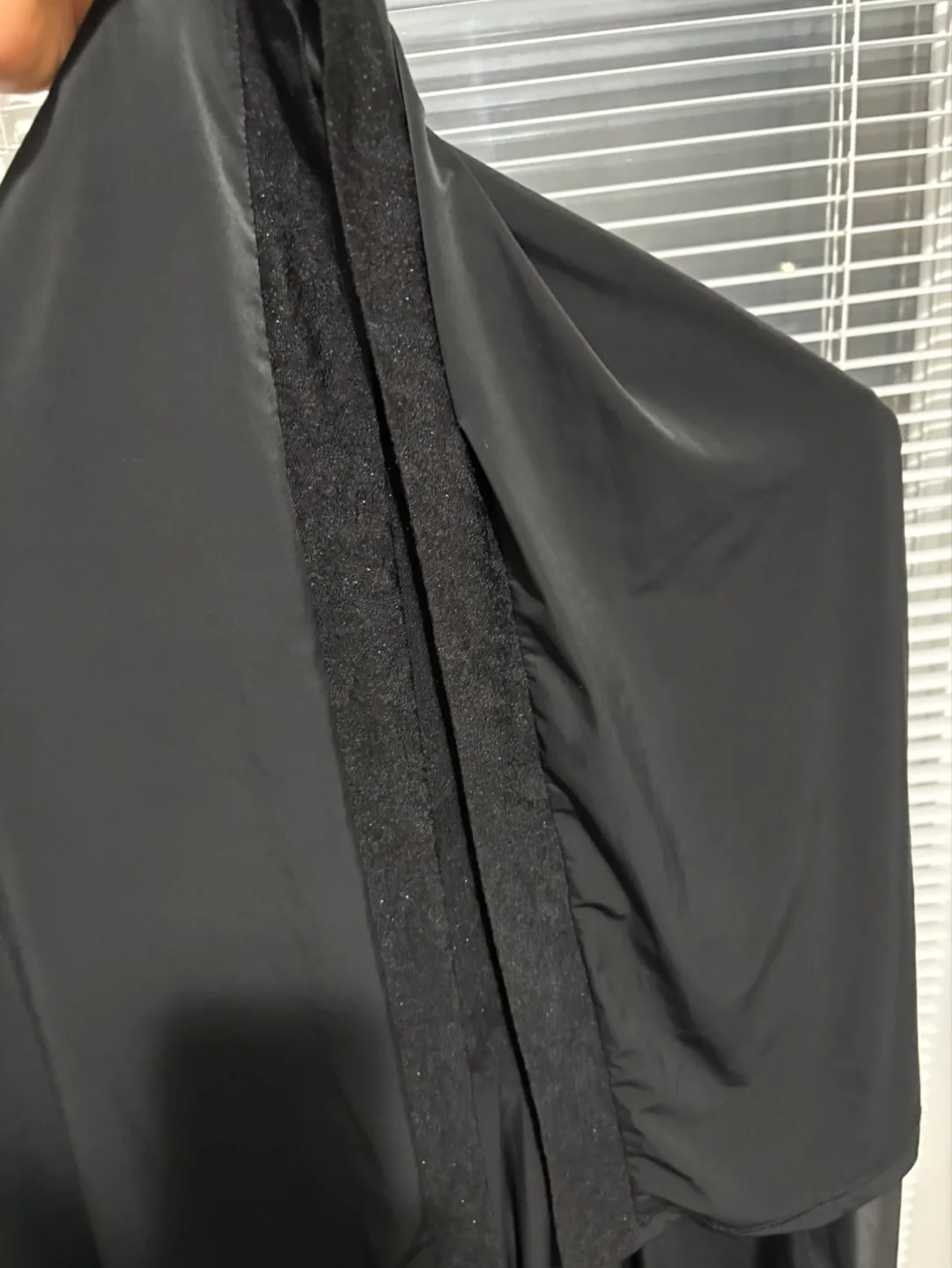 Black Abaya Dress with Embellishments, Size L image indicator(3)