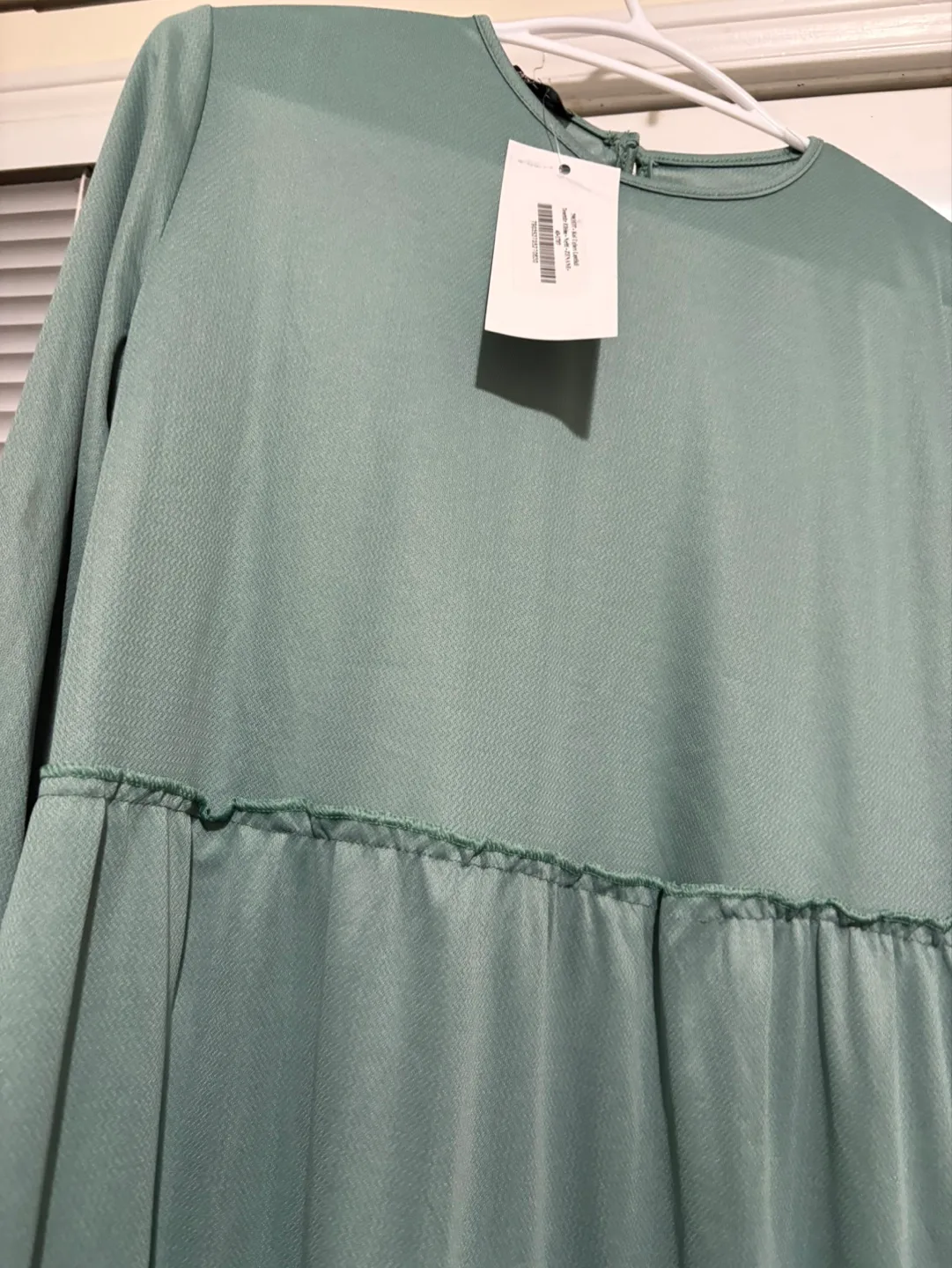 Black Abaya Dress with Embellishments, Size L image indicator(8)