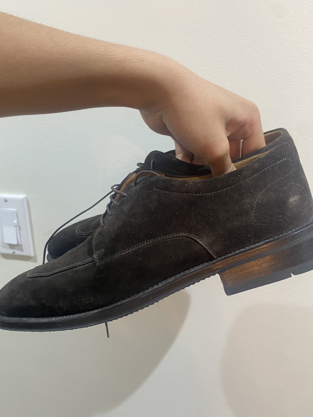 Men's Salvatore Ferragamo Brown Suede Dress Shoes - photo 3