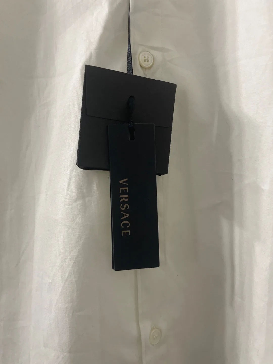 VERSACE Collection Men's White Dress Shirt Size 44 image indicator(2)