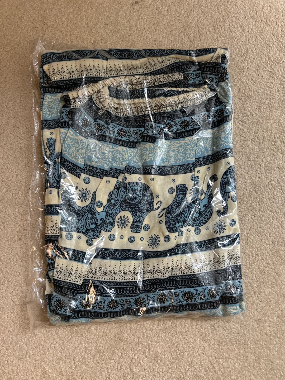 Boho Elephant Print Pants thumbnail