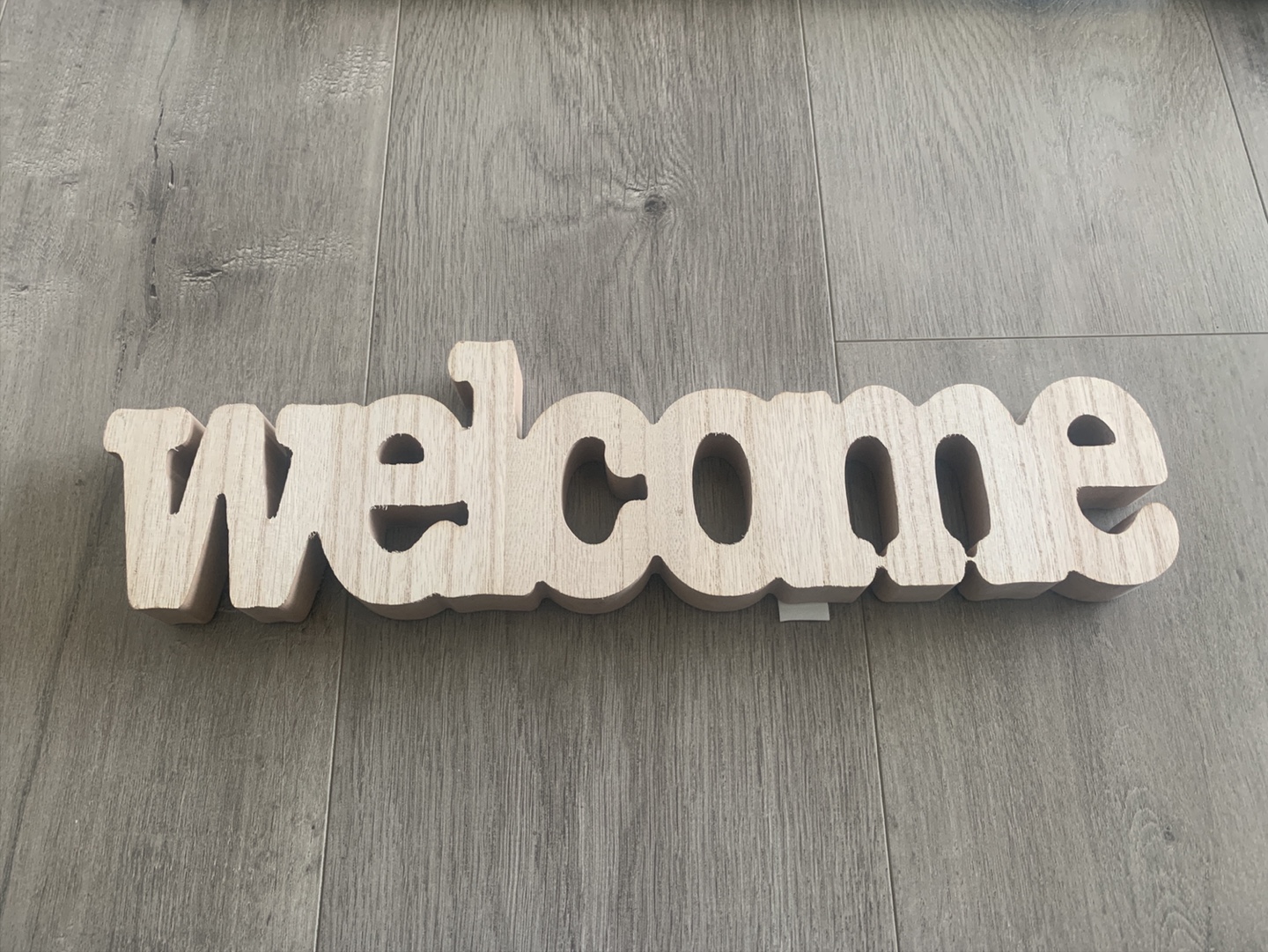 Wooden Welcome Sign