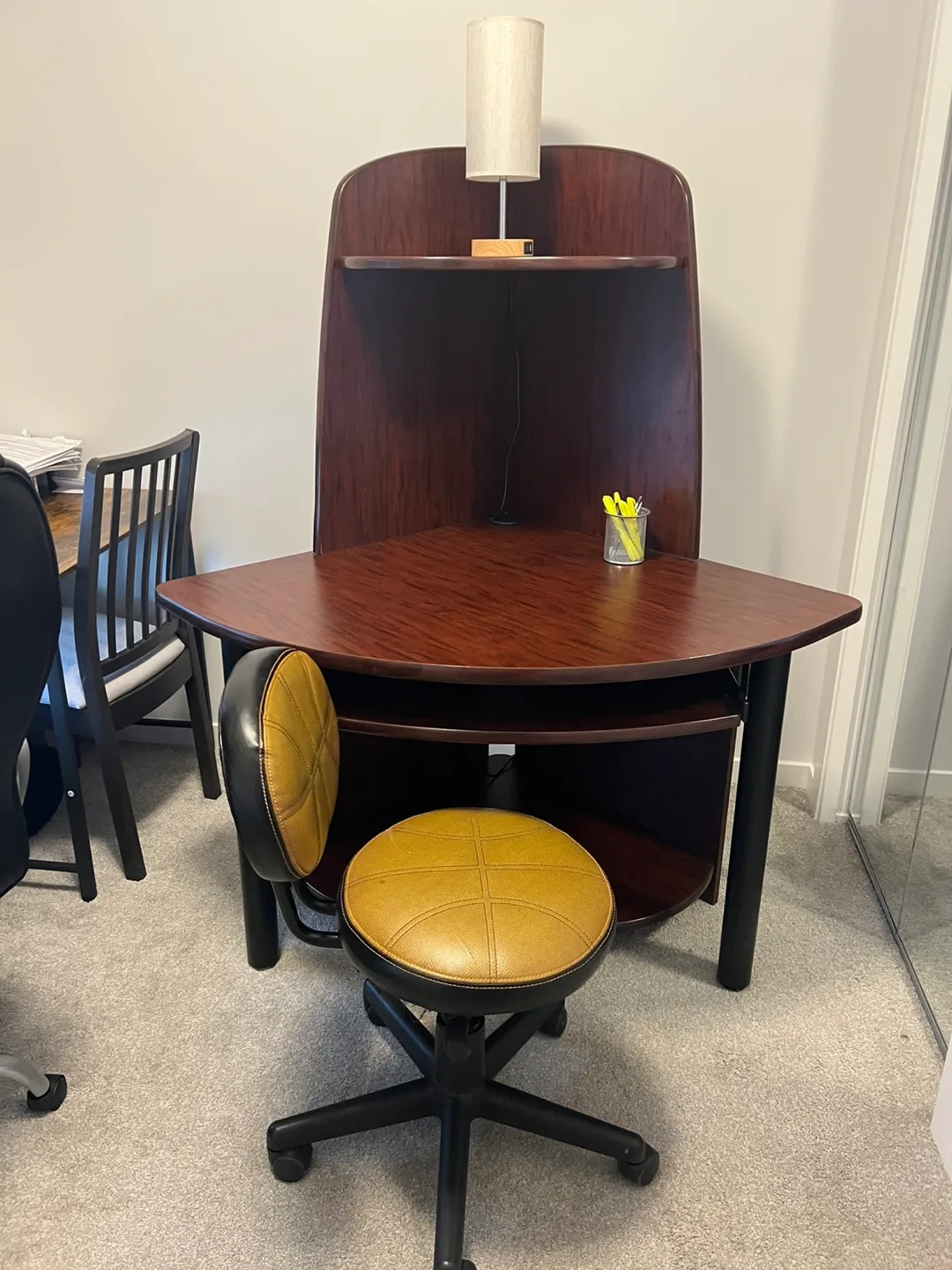 Corner Computer Desk with Chair image indicator(2)