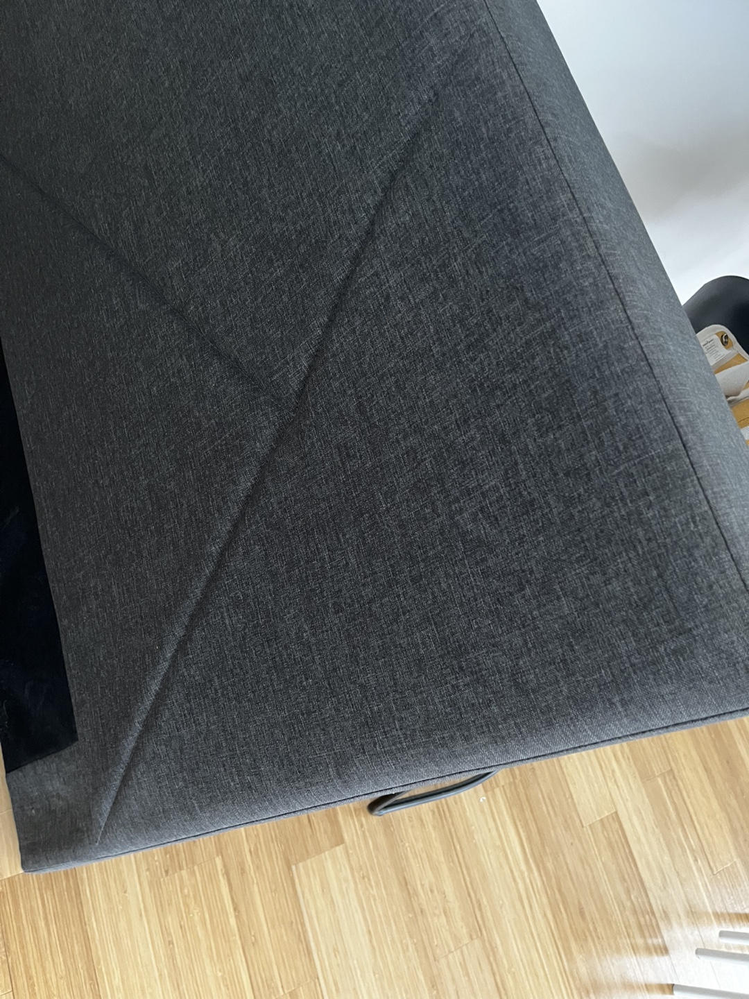 Queen Size Platform Bed Frame with Headboard - Dark Gray - photo 4
