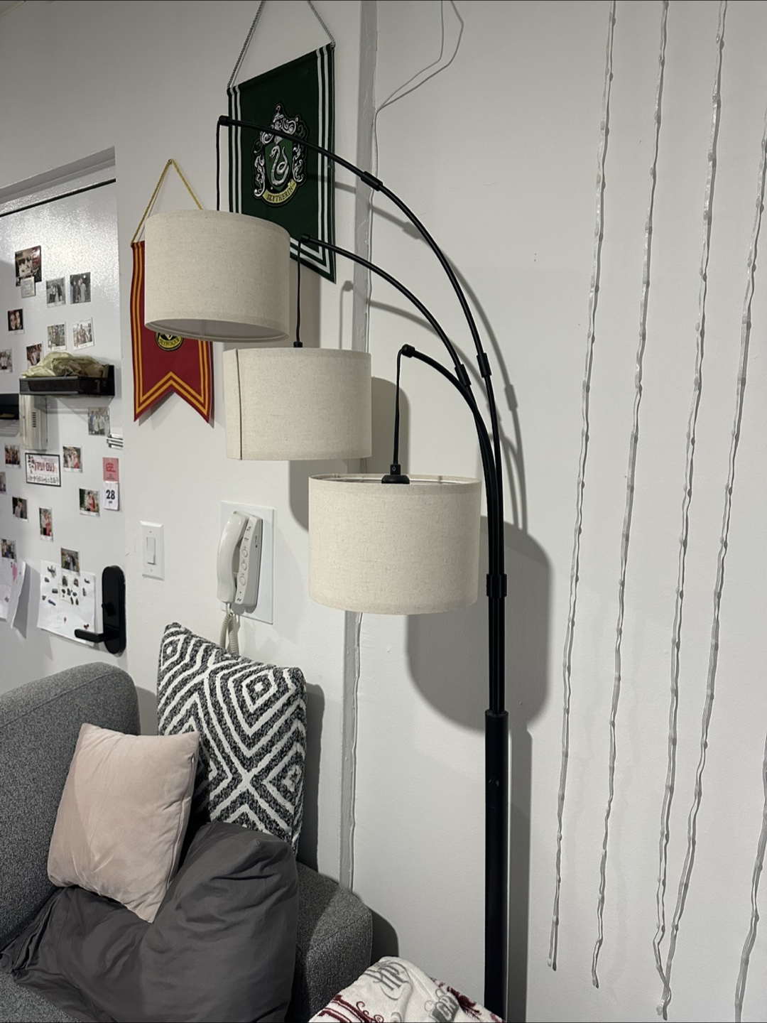 Three-Light Arc Floor Lamp