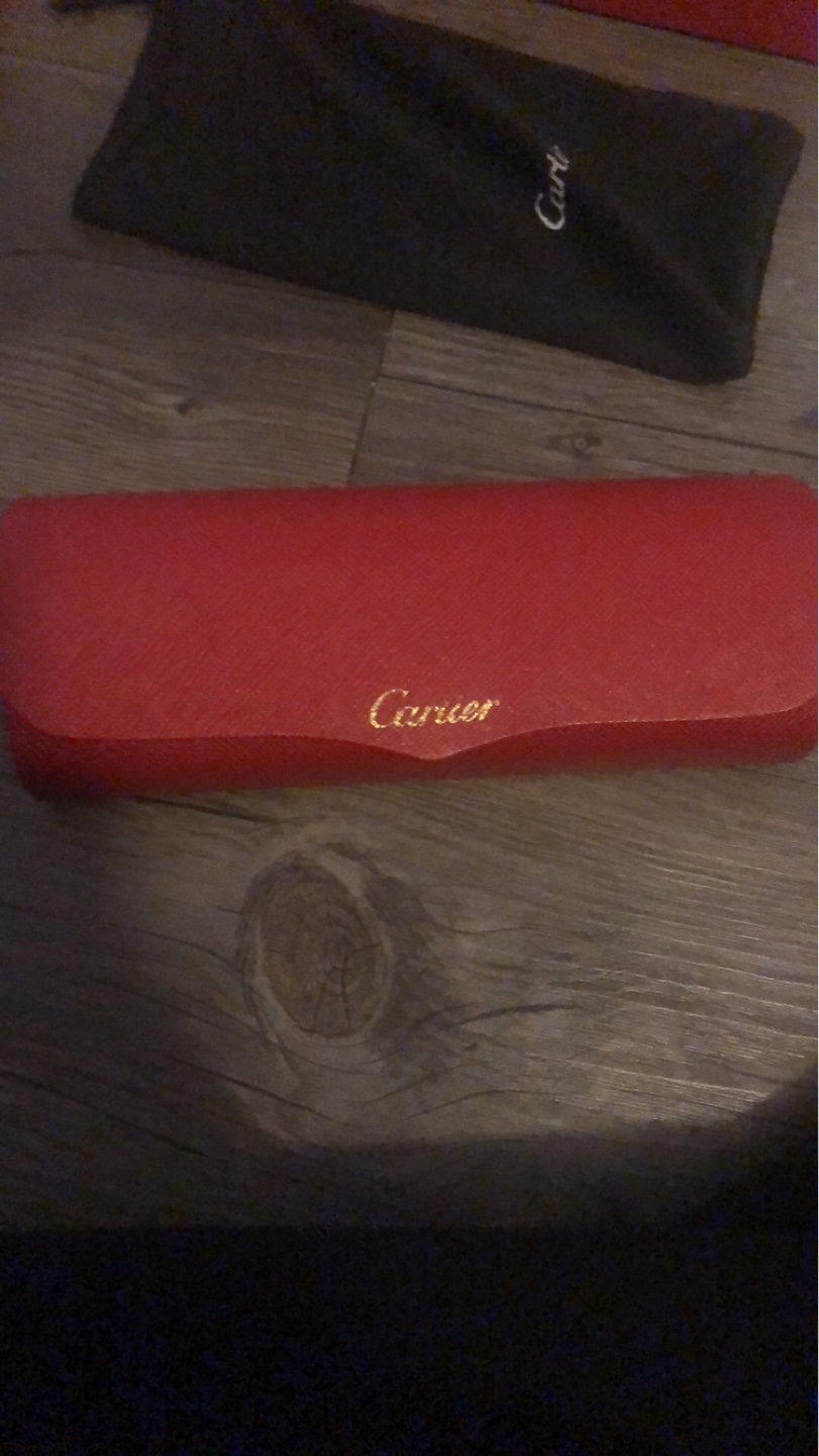 Cartier Orange tinted and wood sunglasses - photo 2