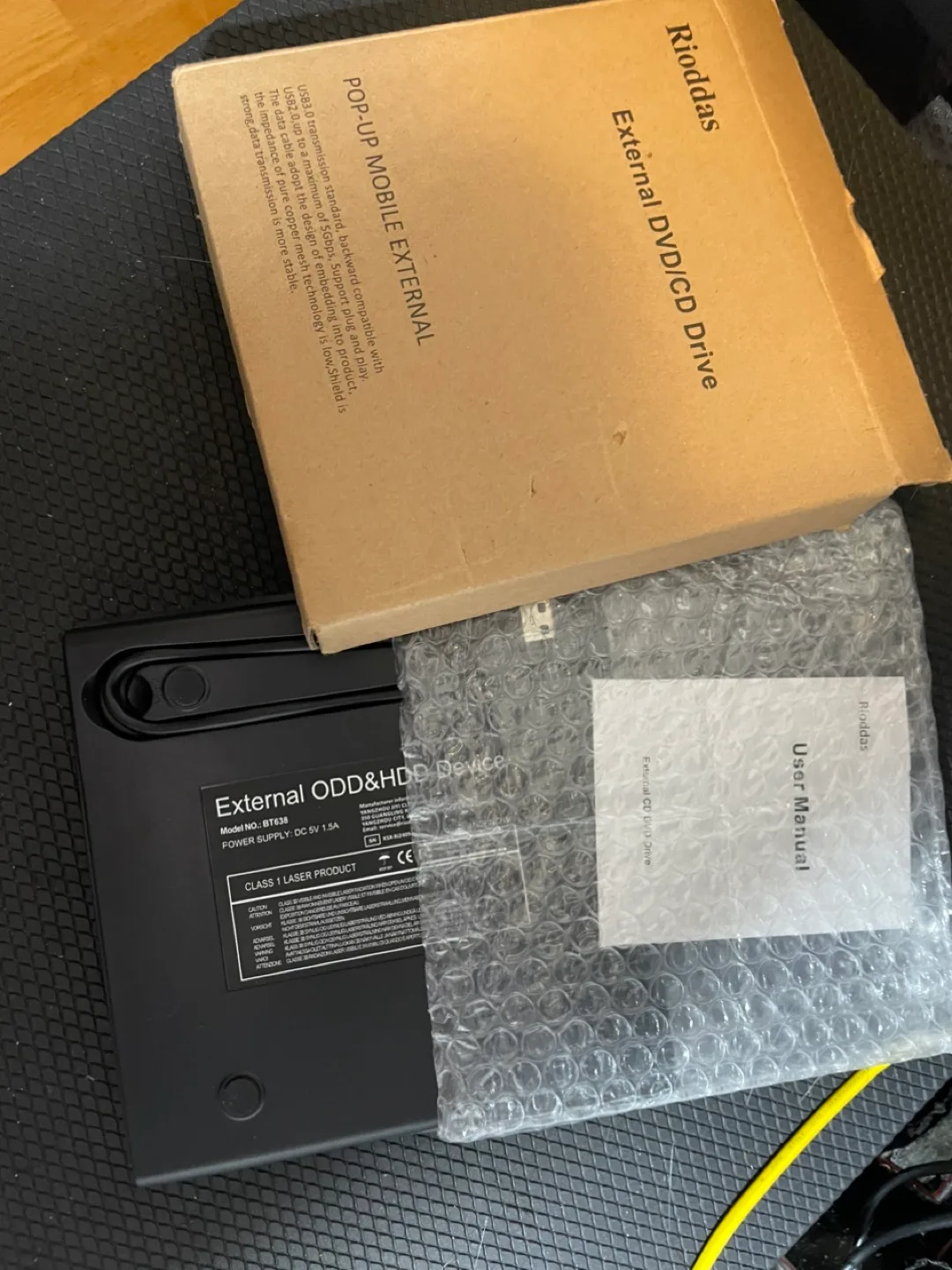 Rioddas External DVD/CD Drive - Pop-Up Mobile External image indicator(4)