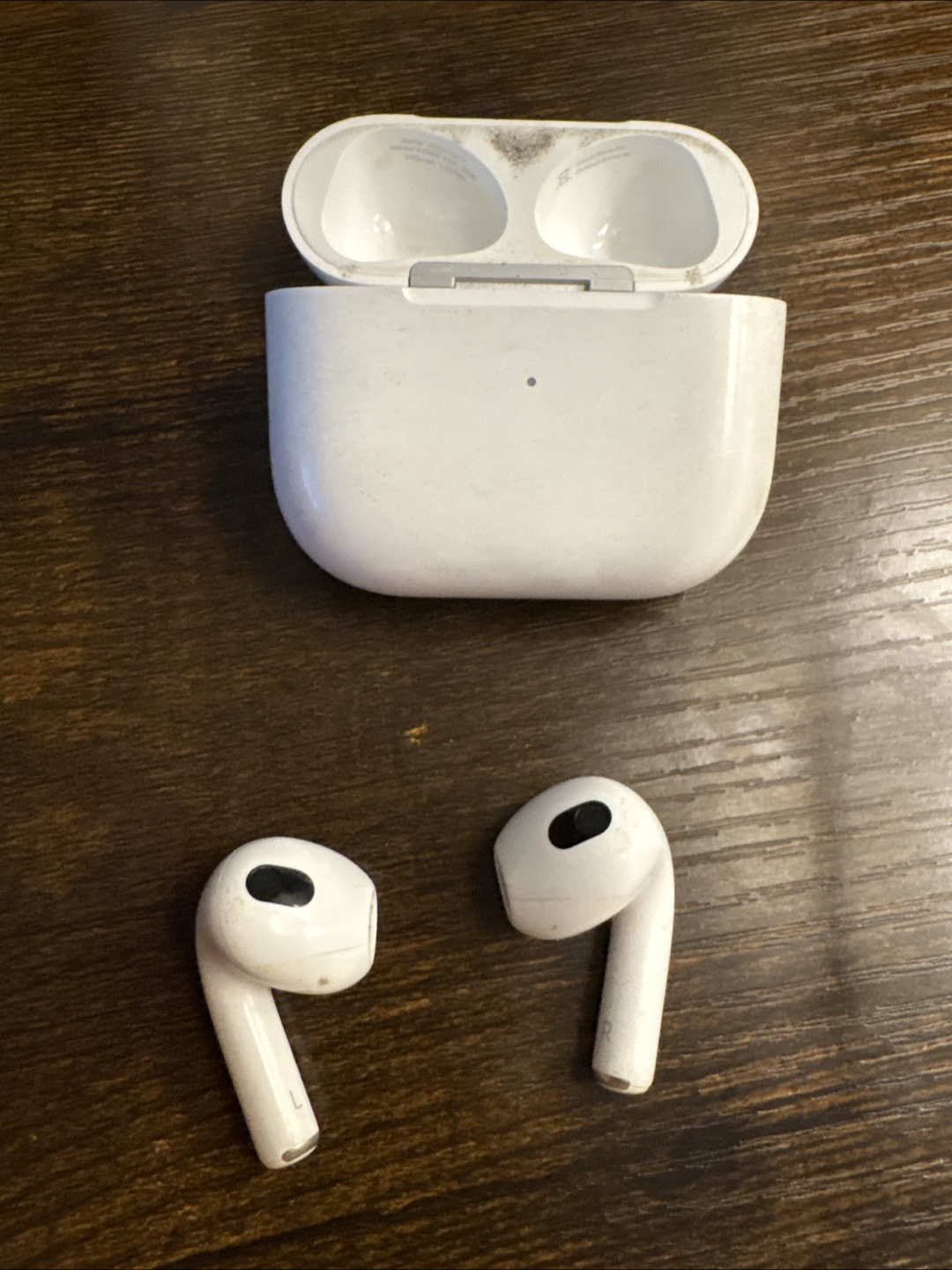 Used Apple AirPods 3 Charging Case & Earbuds - photo 3