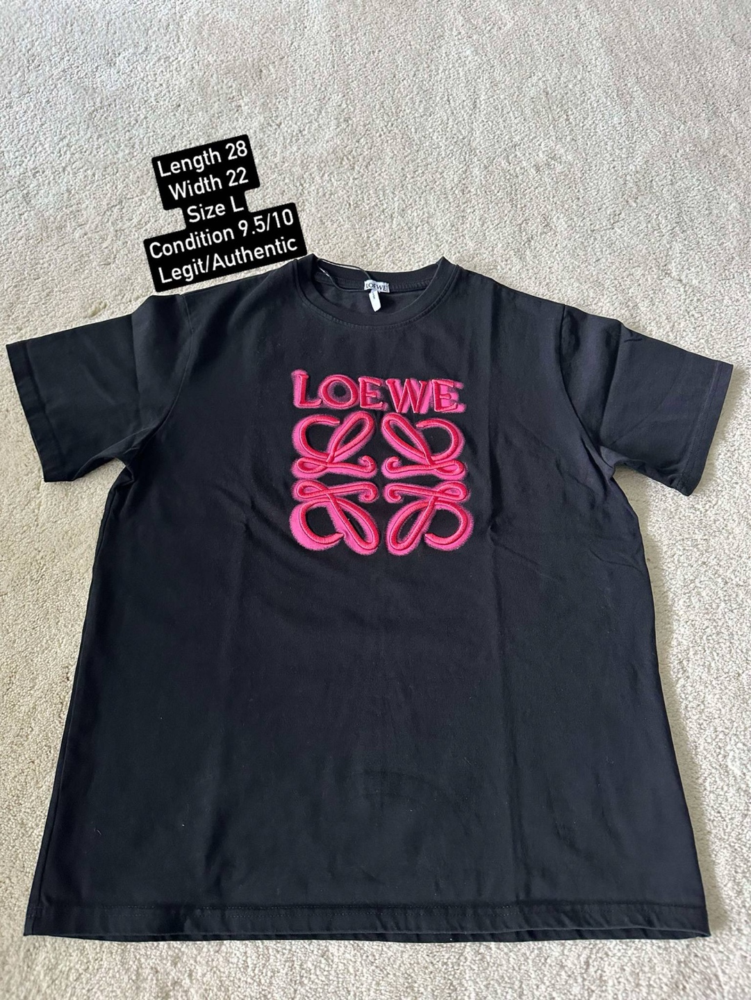 LOEWE Black Pink Logo