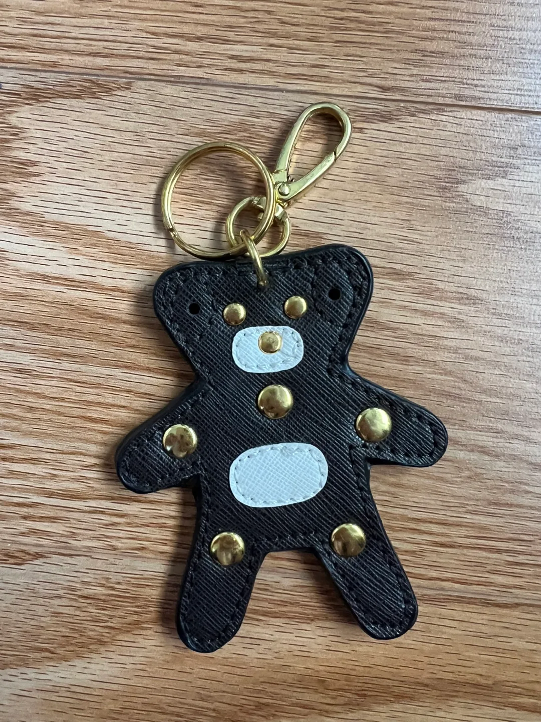 BRAND NEW Leather Teddy Bear Keychain thumbnail