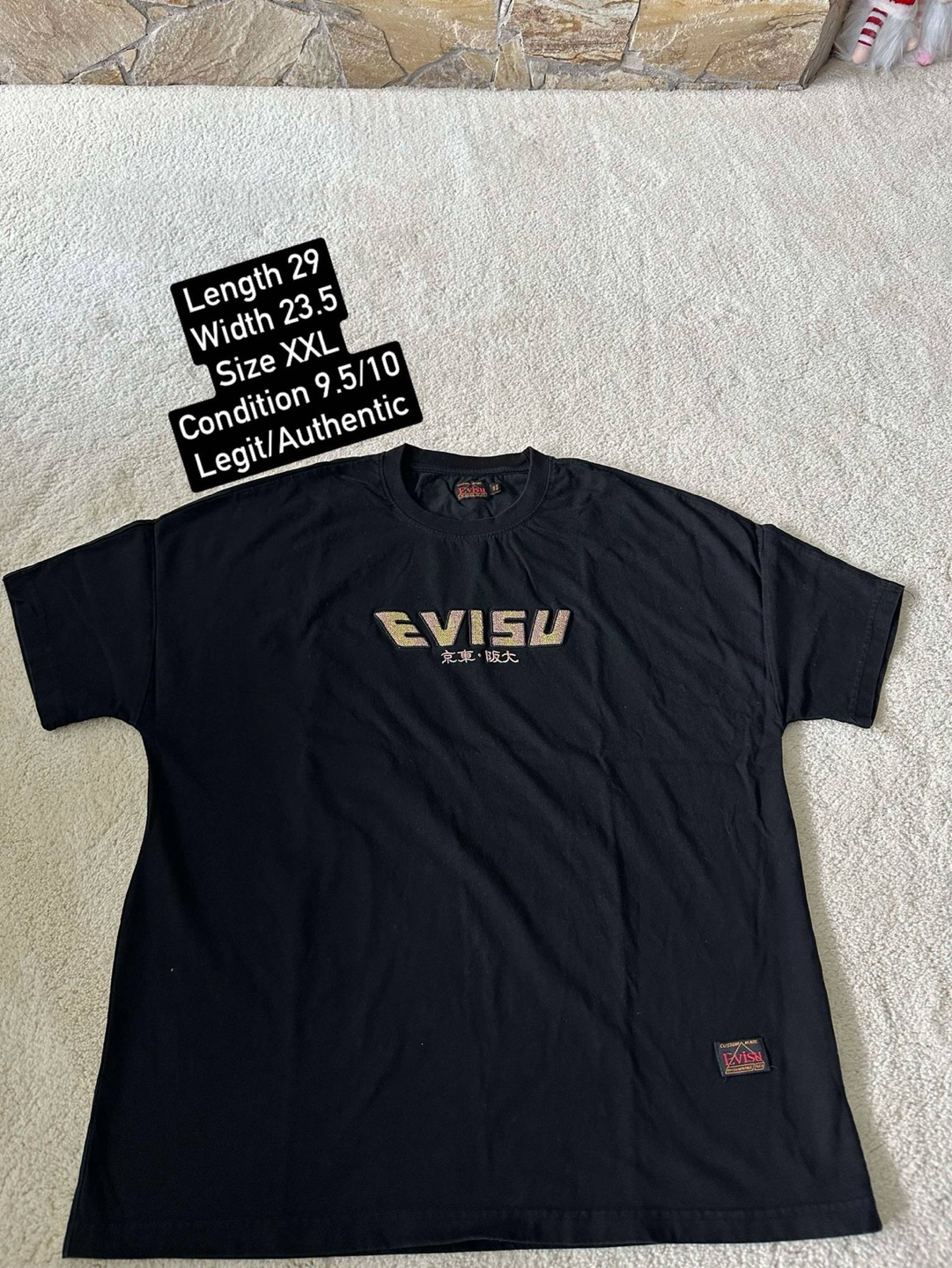 Evisu Black T-Shirt