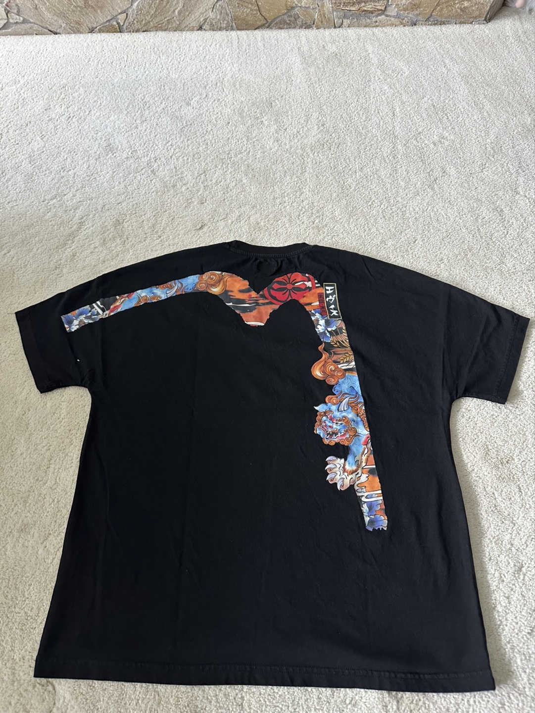 Evisu Black T-Shirt - photo 3