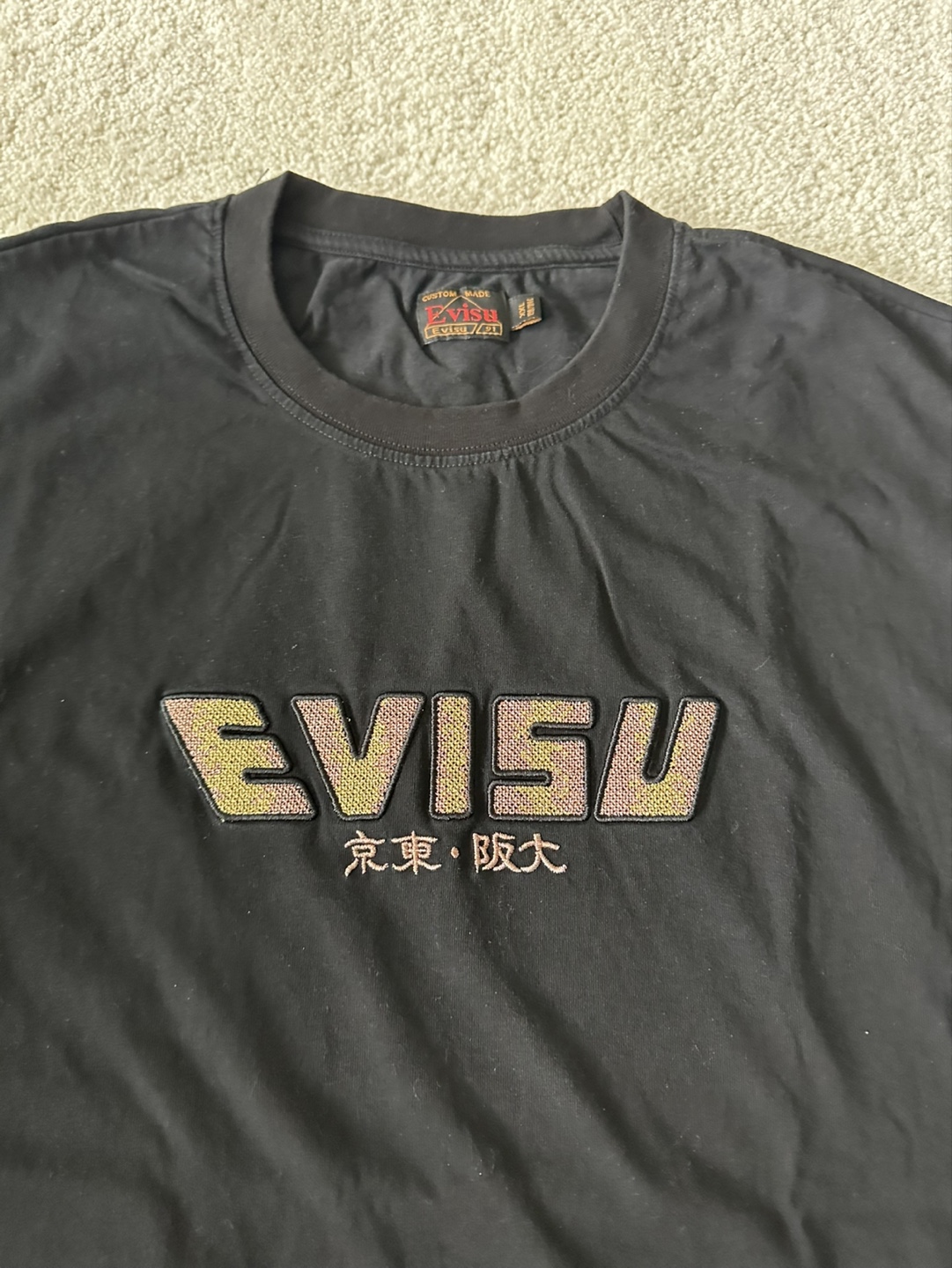 Evisu Black T-Shirt - photo 2