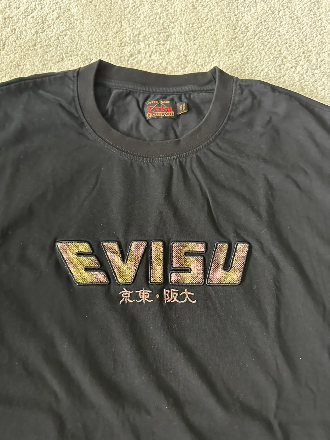 Evisu Black T-Shirt image indicator(2)