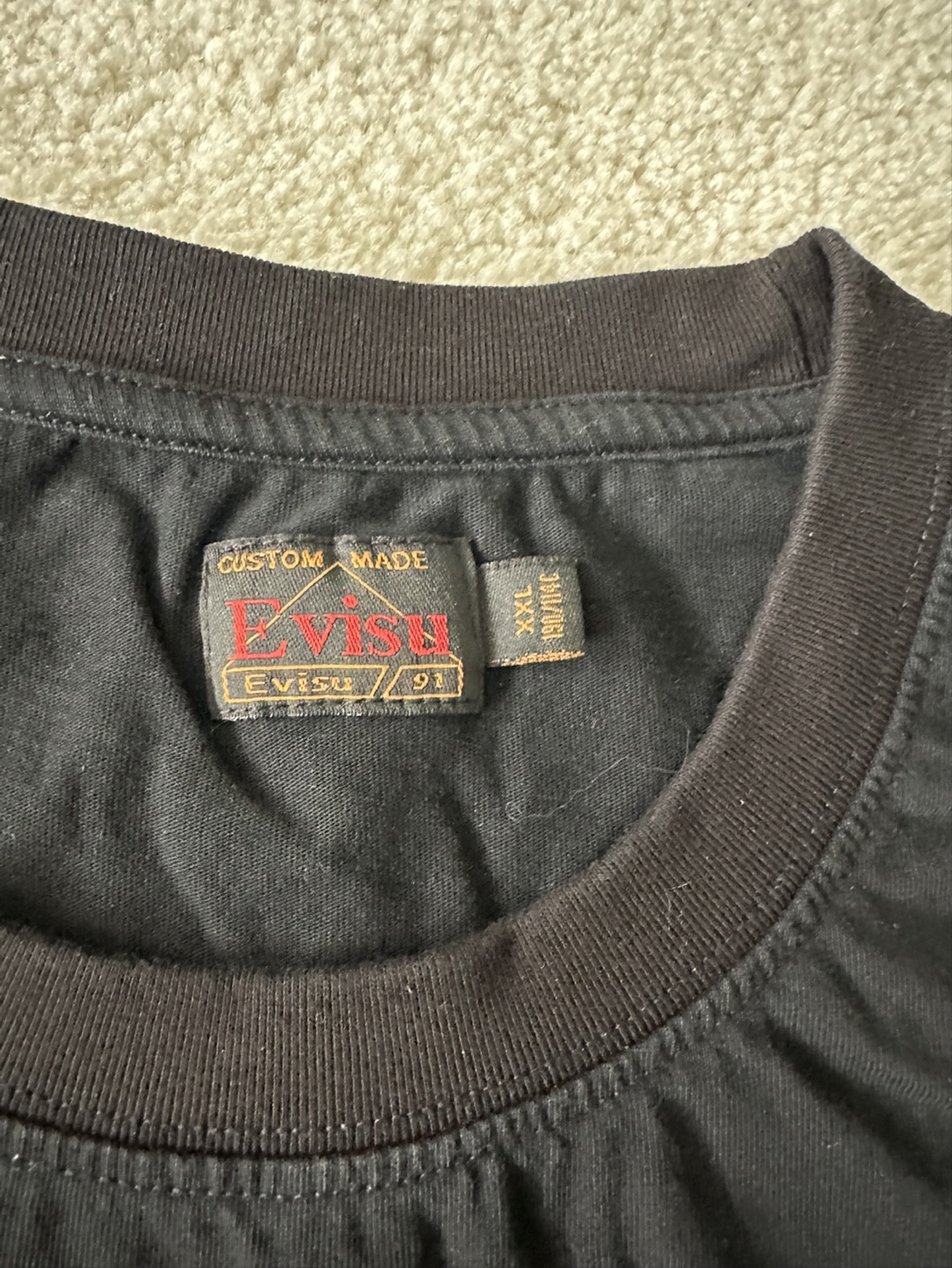Evisu Black T-Shirt - photo 5