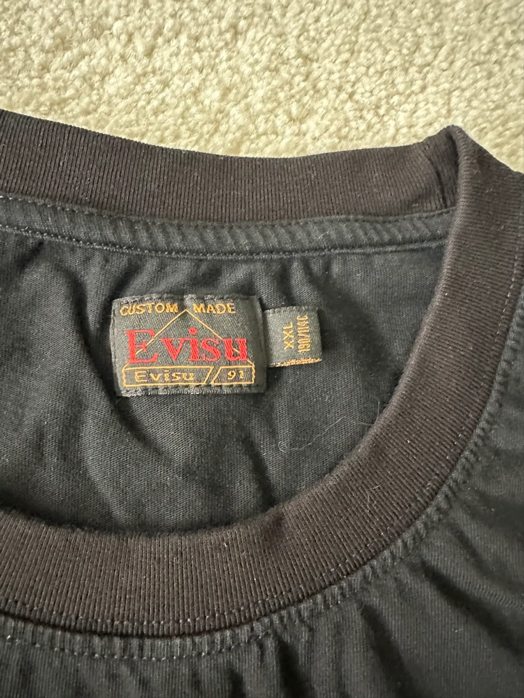 Evisu Black T-Shirt image indicator(5)