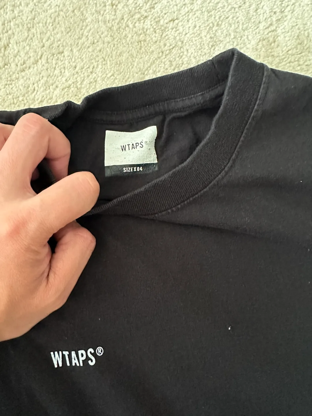 WTAPS Black T-Shirt image indicator(2)
