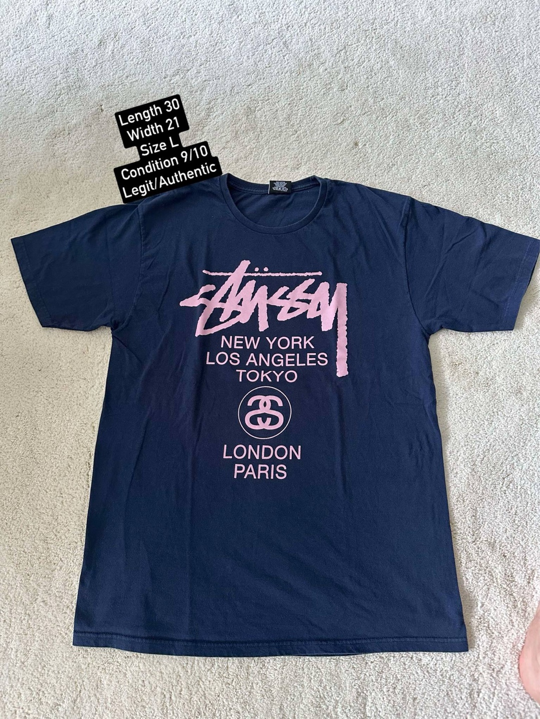 Stüssy Men's Large Graphic T-Shirt vintage | Karrot