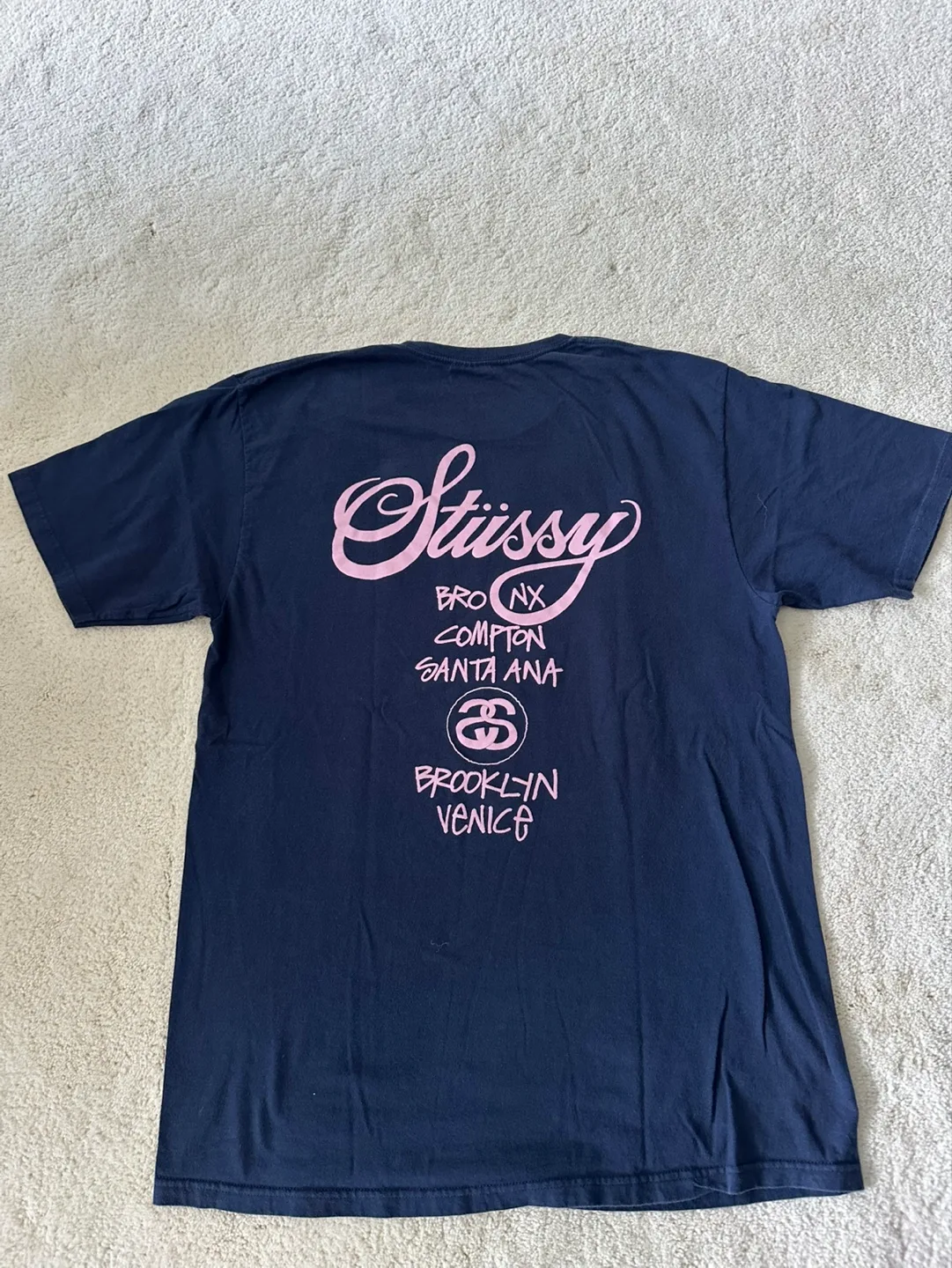 Stüssy Men's Large Graphic T-Shirt vintage image indicator(2)