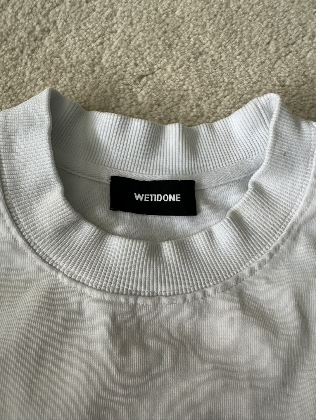 We11done Bear Zip-Up T-Shirt - Size Small - photo 4