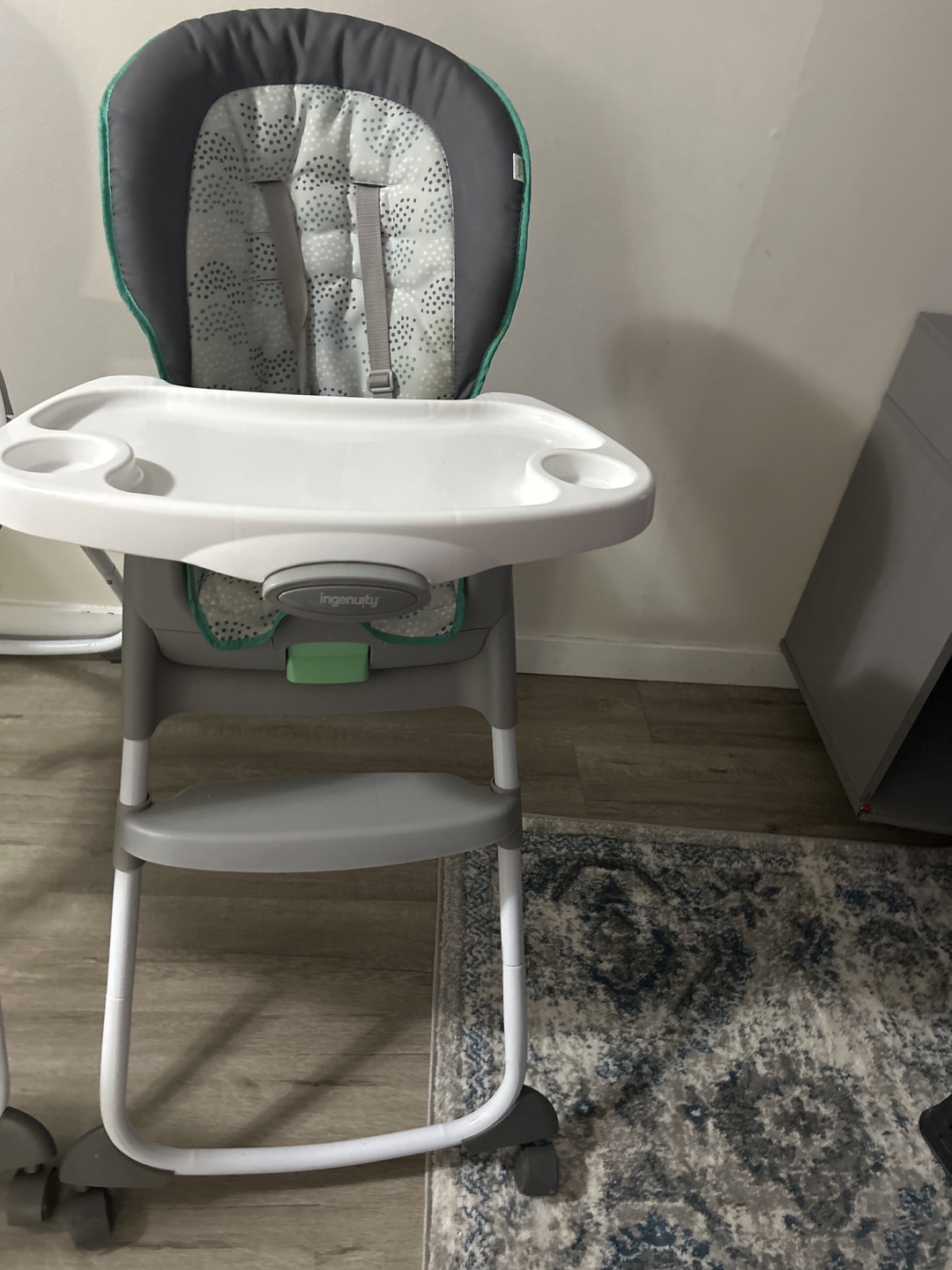 Ingenuity Baby High Chair - Teal and Grey