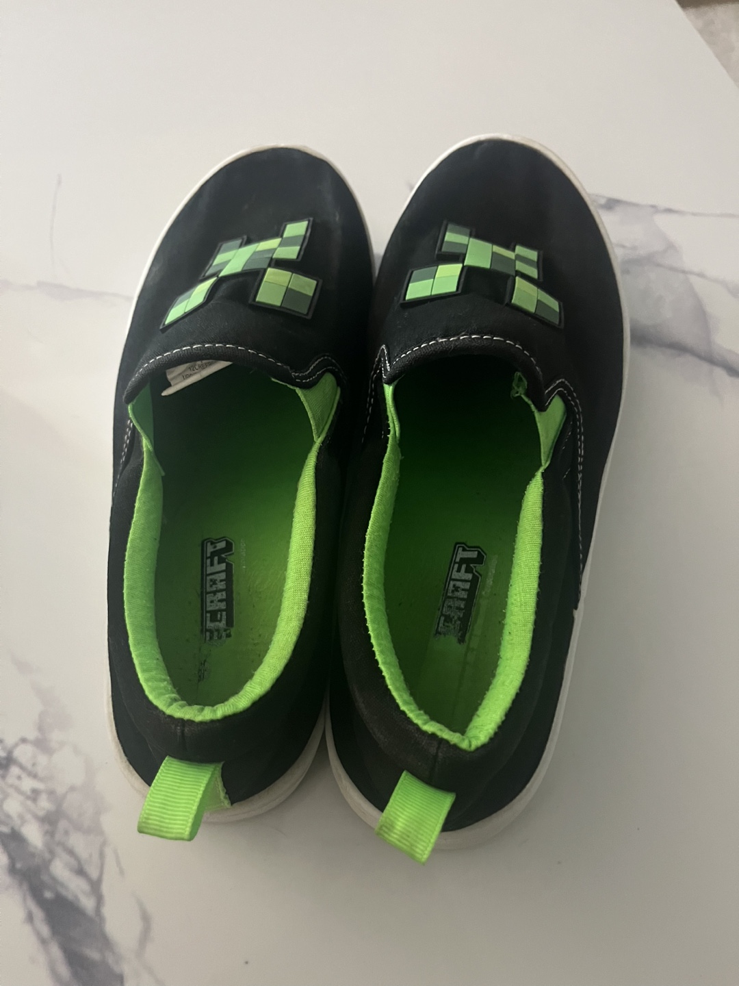 Minecraft Creeper Slip-On Shoes size 7 youth - photo 3