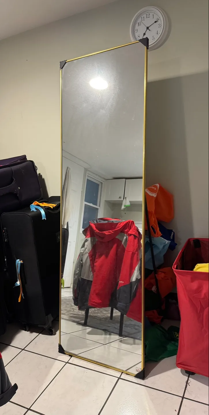 Full-Length Gold Frame Mirror thumbnail