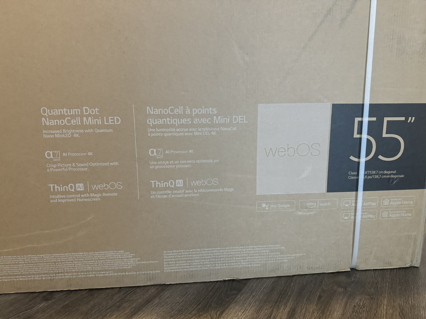 LG 55QNED85 55-inch QNED MiniLED Smart TV - New in Box - photo 3