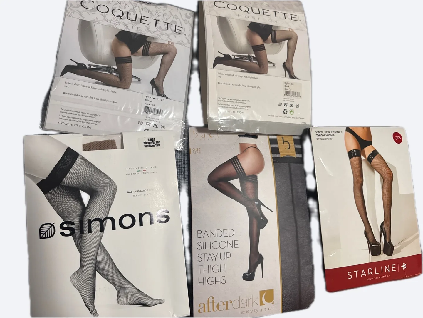 Black Fishnet Thigh Highs image indicator(3)