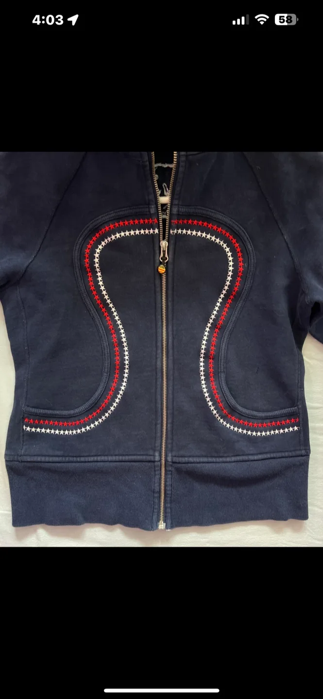 Rare 2010 Team USA Lululemon Scuba Hoodie! image indicator(3)