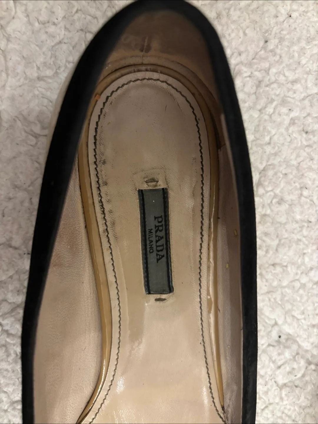 Prada beige and black ballet flats image indicator(3)