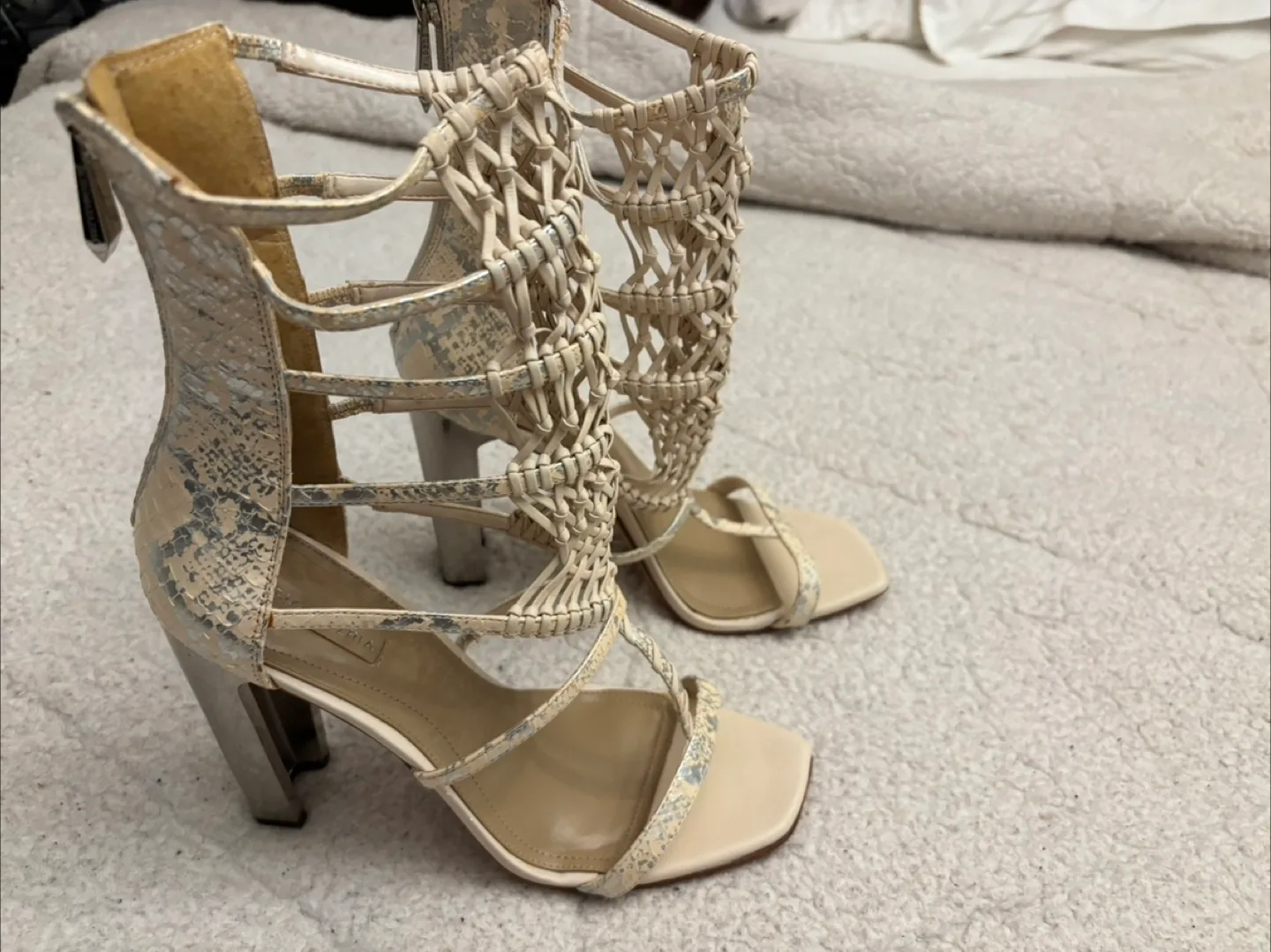 BCBG Snakeskin-print High Heels image indicator(2)