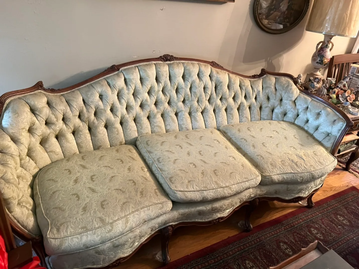 Vintage Upholstered Sofa and Chairs thumbnail