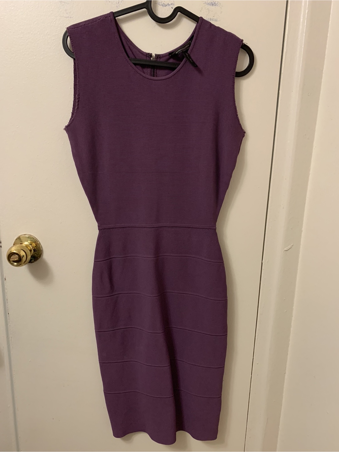 BCBG Maxazria Purple Knit Midi Dress - photo 3