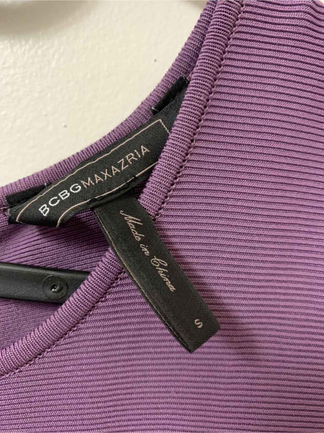 BCBG Maxazria Purple Knit Midi Dress - photo 2