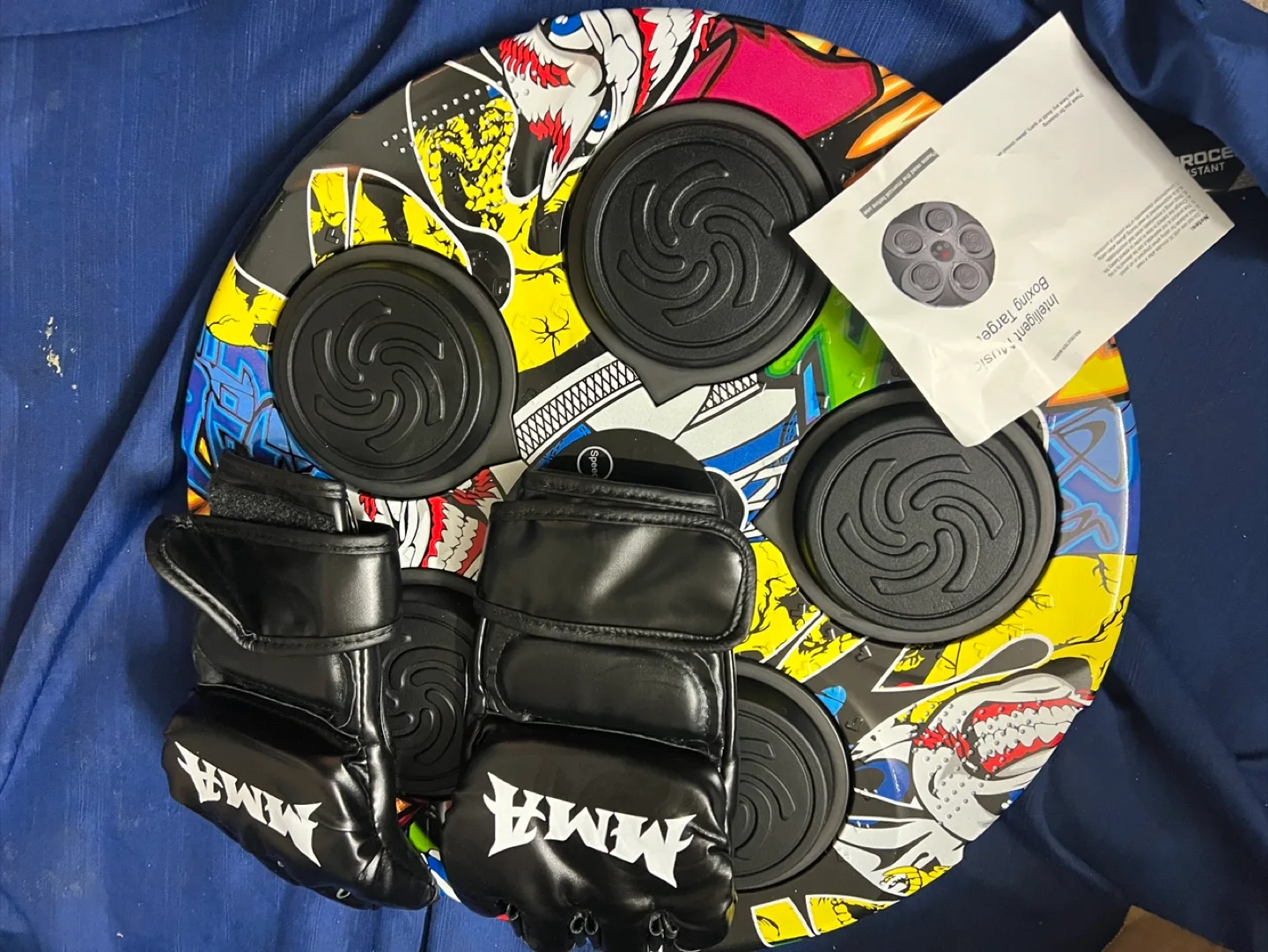 Electronic Boxing Trainer with Bluetooth Speakers and Gloves thumbnail