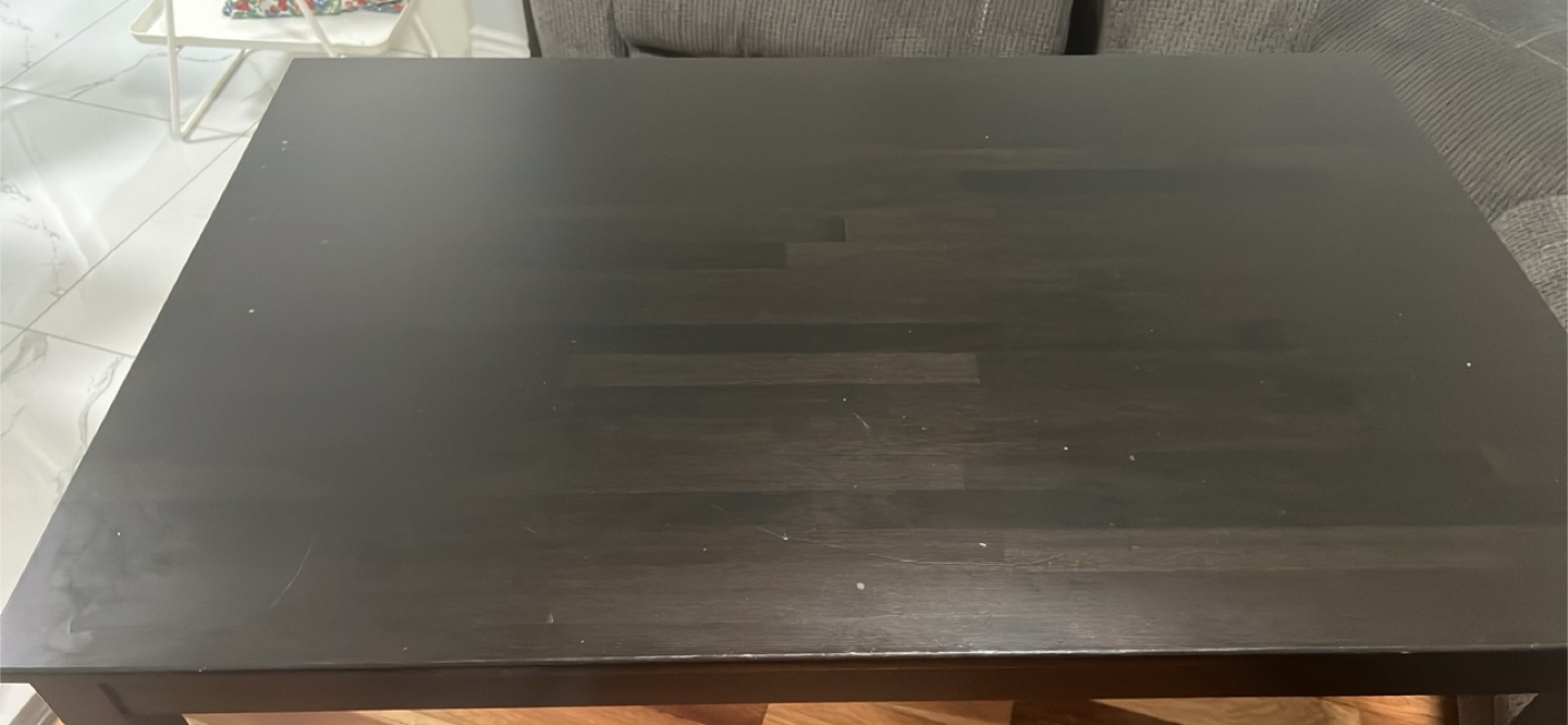 Dark brown rectangular dining table - photo 2
