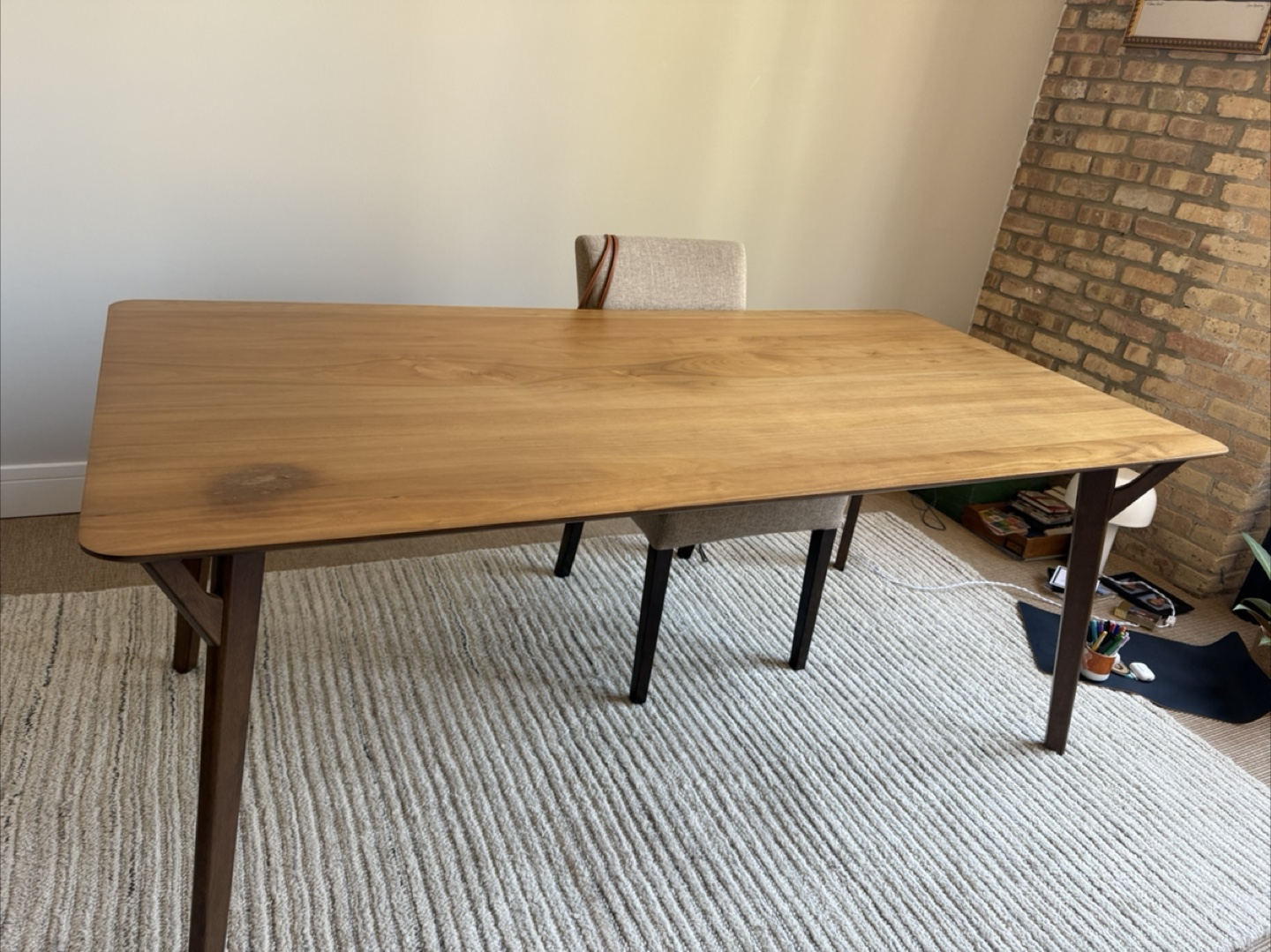 Mid Century Modern Wood Dining Table