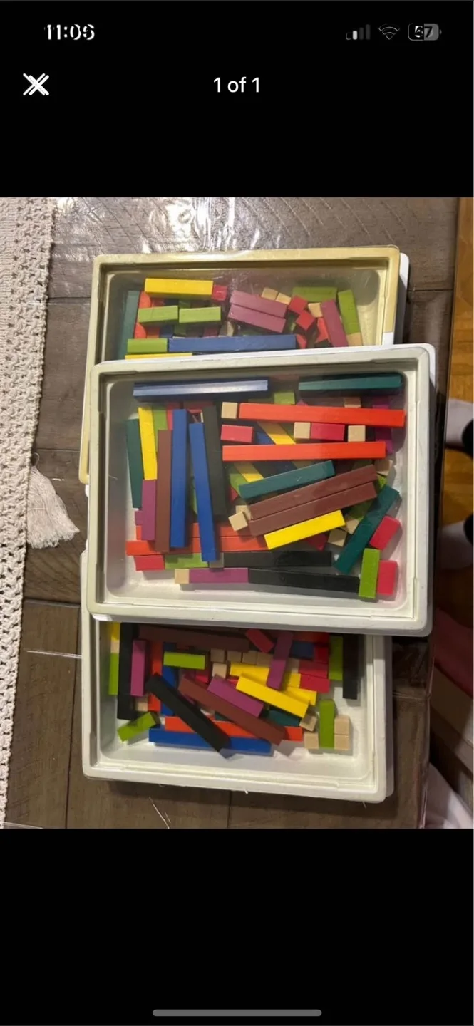 Cuisenaire Rods Math Manipulatives 25 for 3 thumbnail