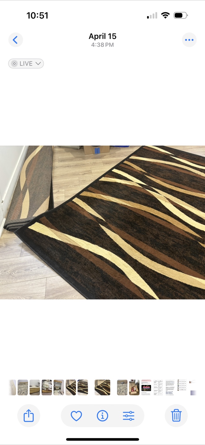 Large Abstract Area Rug - photo 2