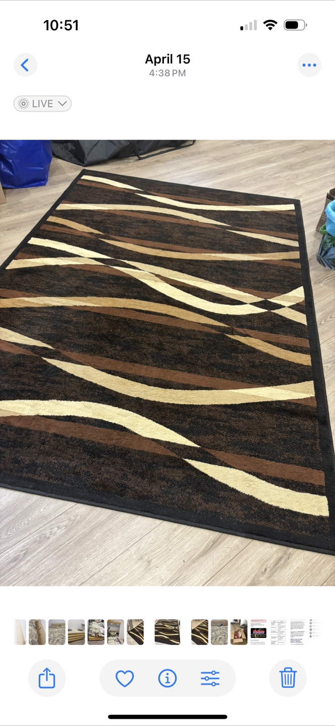 Large Abstract Area Rug