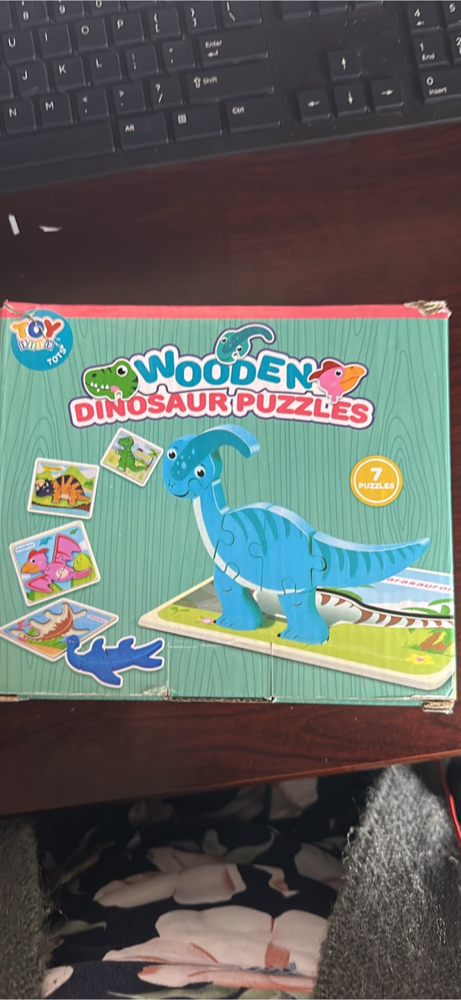 Toy Life Wooden Dinosaur Puzzles for Toddlers - photo 2