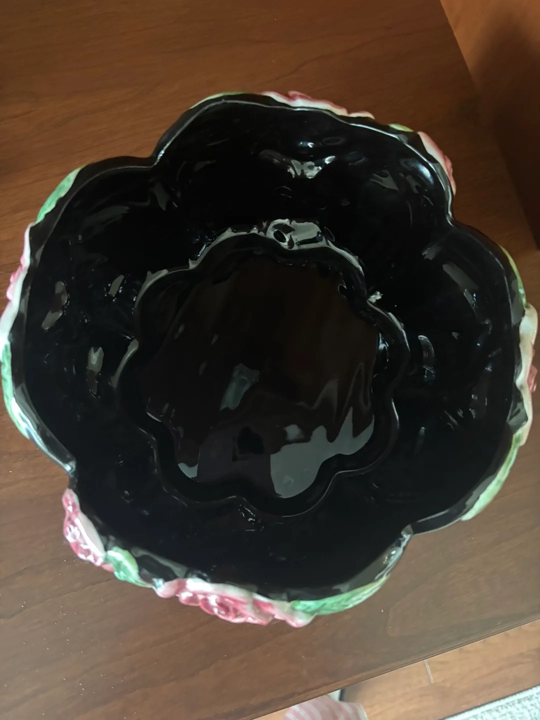Elegant Vintage Fitz & Floyd Midnight Rose Bowl image indicator(3)