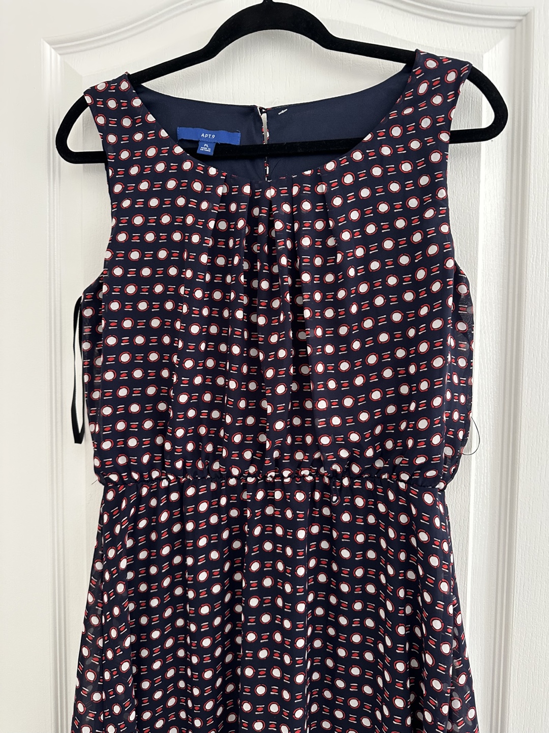 Apt. 9 sleeveless midi dress, size PL