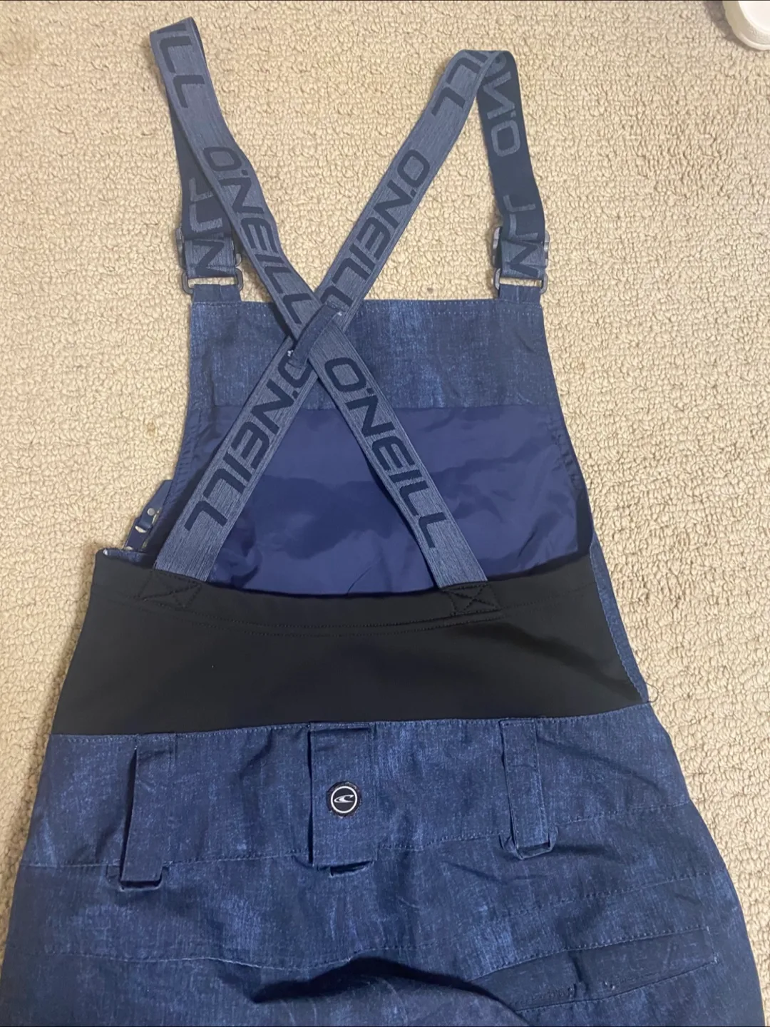 Retro O'Neill Denim-Look Women's Size XS Ski Pants/ Suit/  Bibs image indicator(4)