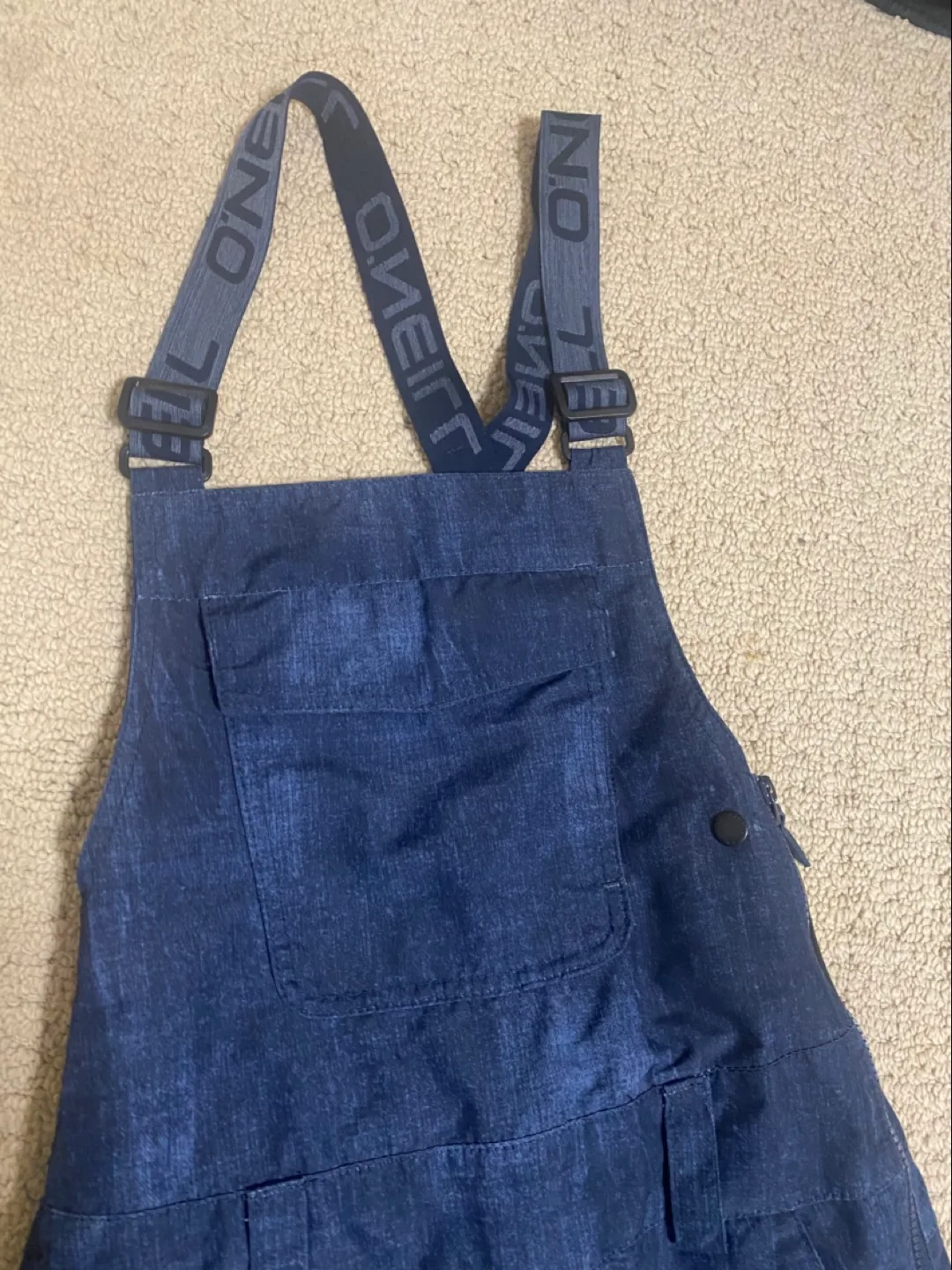 Retro O'Neill Denim-Look Women's Size XS Ski Pants/ Suit/  Bibs image indicator(3)