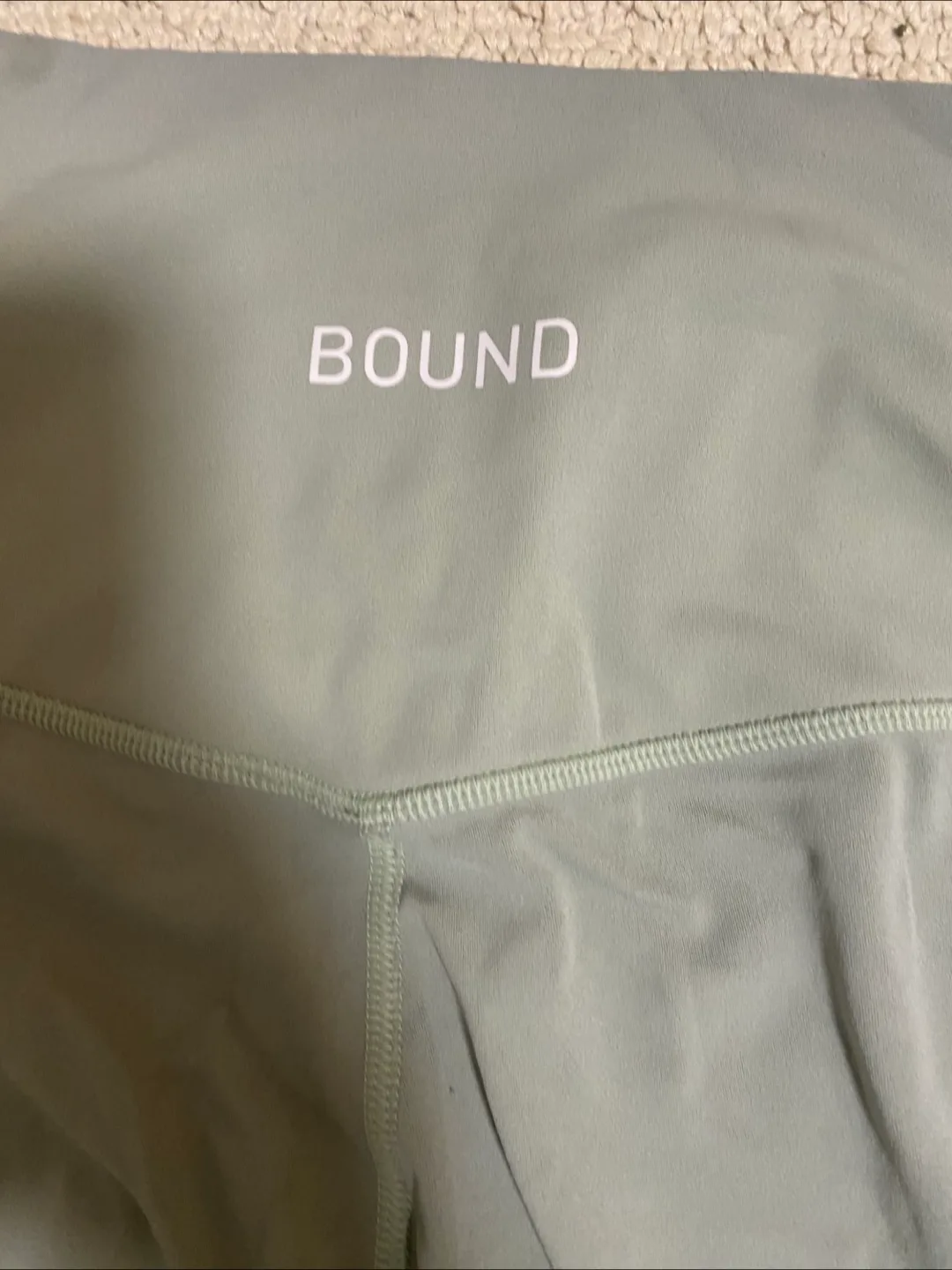 Bound High-Waisted Sage Green Leggings image indicator(3)